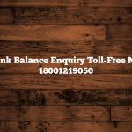 RBL Bank Balance Enquiry Toll-Free Number 18001219050